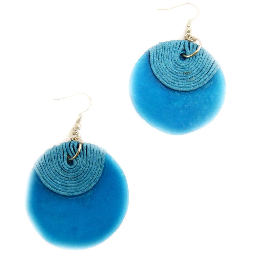 Les Trésors De Lily [L5191] - Дизайнерские серьги с бирюзой «Килиманджаро»