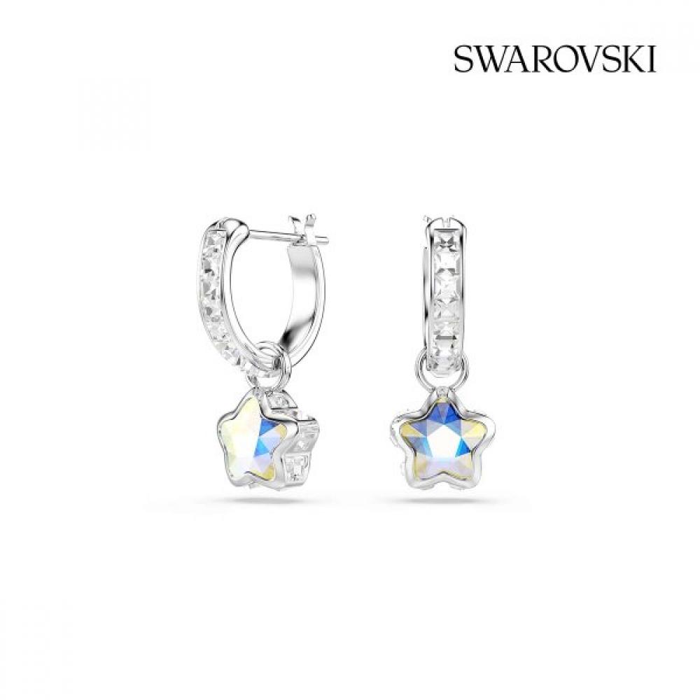 Swarovski Rhodium Drop Earrings 5754172