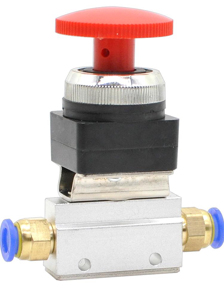 MOV-01-02-03A: Manual Pneumatic Control Valve - Two-Position Three-Way Directional Valve