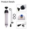 Efficient Car Engine Oil Fluid Pump Manual Vacuum Syringe Style Translucent (200cc/500cc) for Coolant Transfer