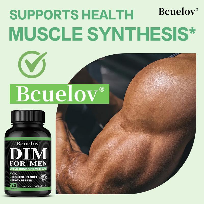 Premium DIM Capsules with Broccoli Floret & Black Pepper for Men, 120 Count