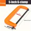 5in/3in/1in G-clamp Strong Woodworking Fixing Clamps For Furniture Wooden Strips DIY Hand Tools Fasteners