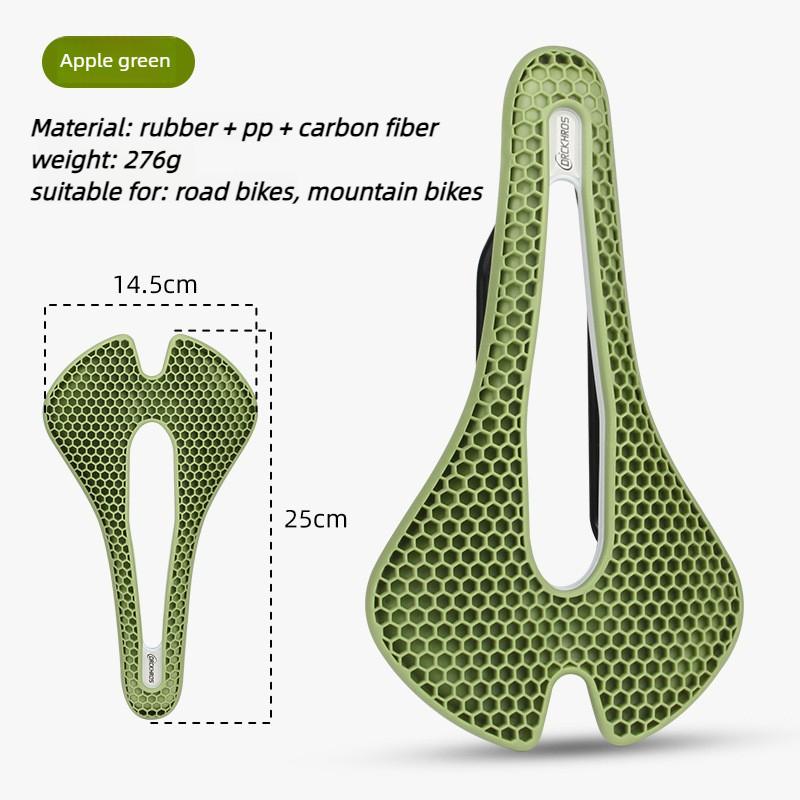 3D Printed Honeycomb Bike Saddle Ultralight Carbon Fiber Hollow Comfortable Breathable MTB Gravel Road Bicycle Cycling Seat