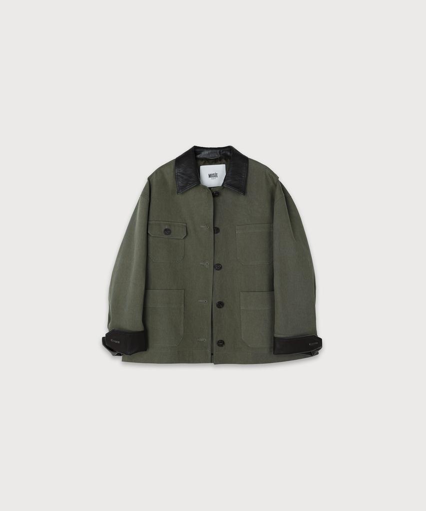 Musee Fallet Oversize Work Jacket_Khaki