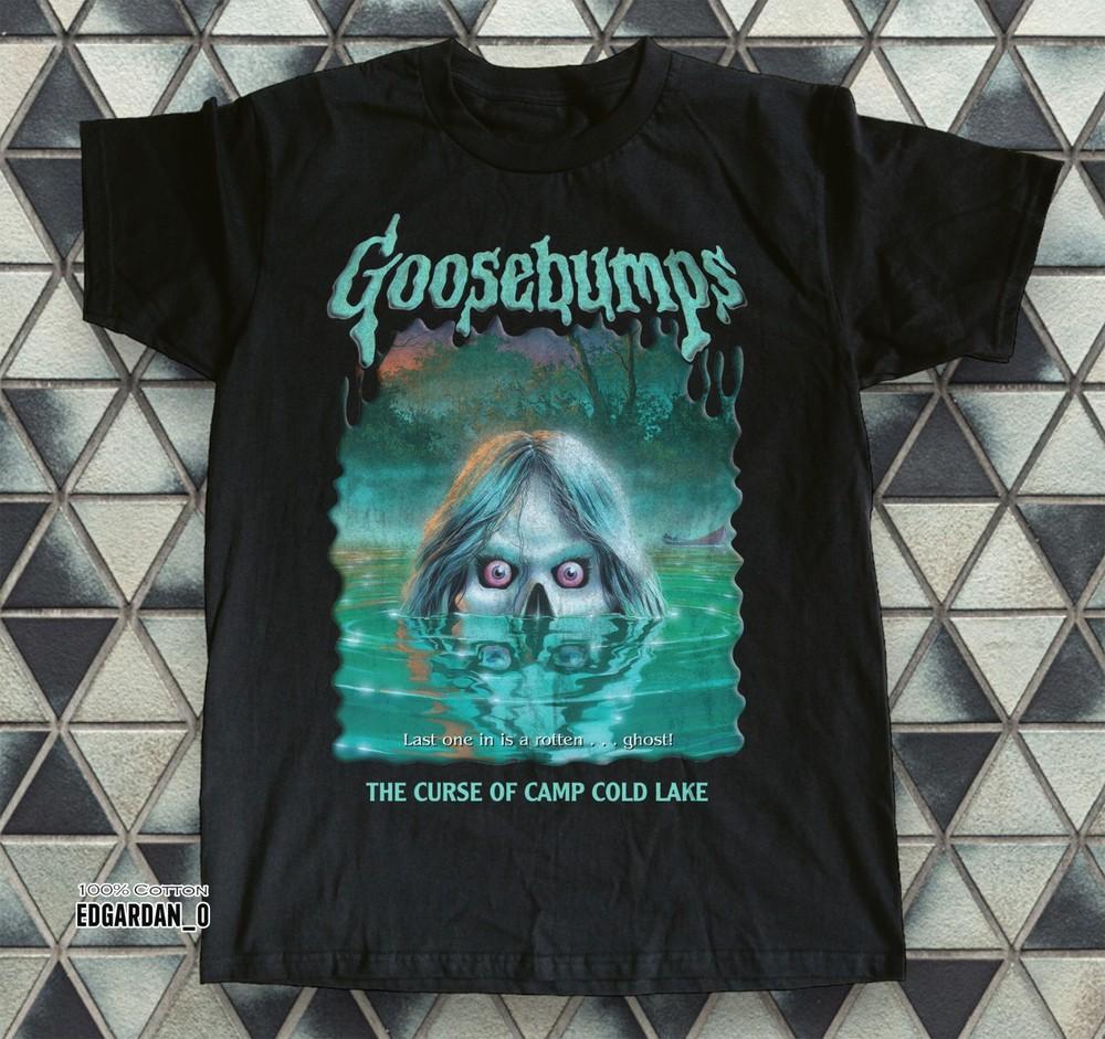 Goosebumps The Curse of Camp Cold Lake Black Unisex Tshirt Size S5XL Unisex T-Shirt