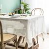 French Hollow White Lace American Rural Nordic Rectangular Tablecloth Picnic Cloth Photo Background Cloth Cover Cloth