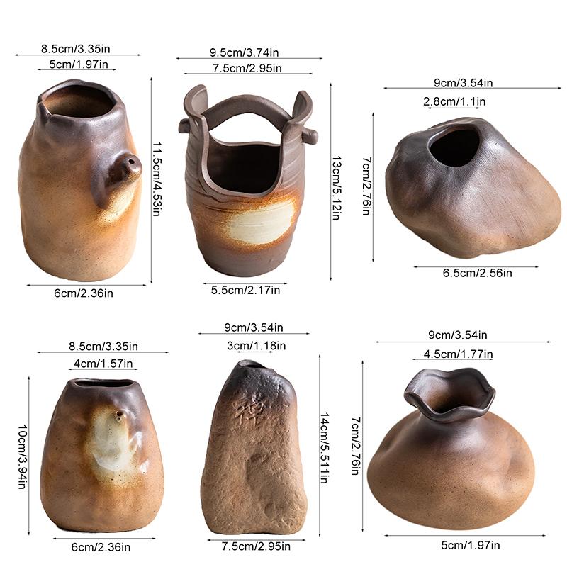 1 шт. Украшение сухоцветов Цветочная гидропоника Зеленые растения Делают старые вазы Керамическая ваза