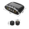 Car Tyre Pressure System Solar, Safety Monitor with 4pcs LCD Display, Tyre Pressure Temperature Warning Alarm Monitor Systems