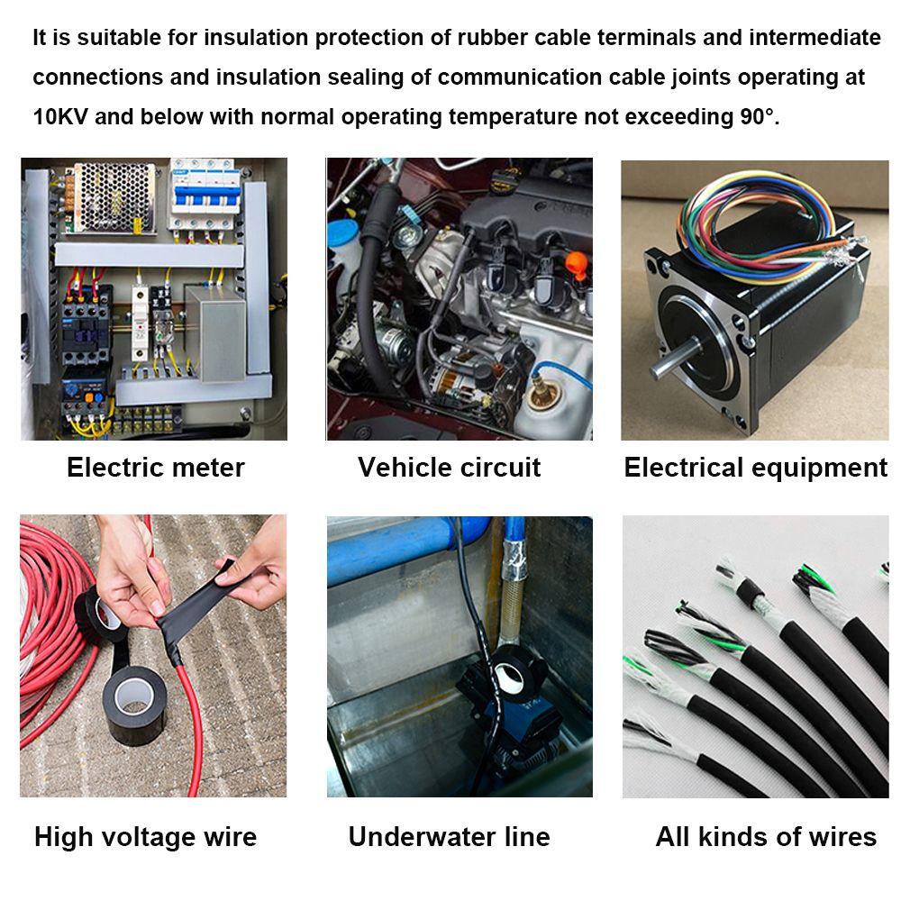 Электротовары Изоляция Водонепроницаемая Резиновая Герметизирующая Самоклеящаяся Самоамальгамирующаяся Лента