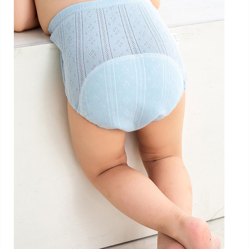 3PC Baby Cotton Mesh Learning Pants Children Ribbing Training Pants Baby Mesh Pants