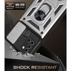 Coque de Protection - PROSHOP - pour Samsung A21S - Argenté - Rigide - Antichoc avec Anneau