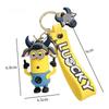 Adorable Cartoon Zodiac Silicone Keychain Cute Animal Car Hanging Charm