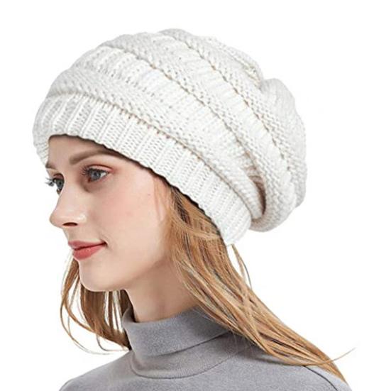 Унисекс зимняя шапка плотная вязка ветрозащитная сохраняющая тепло защита ушей головной убор без полей эластичная мешковатая кепка для школы и лыж