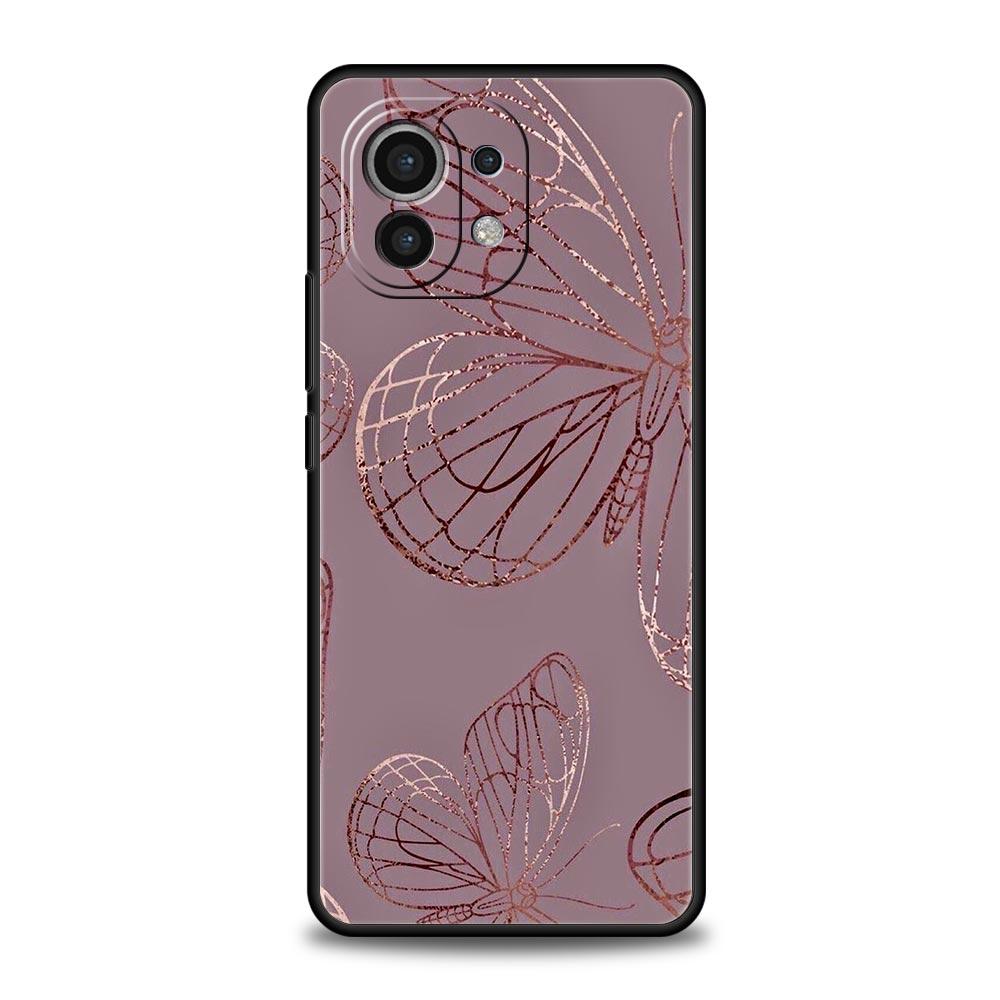 Модный Золотой Розовый Мраморный Чехол Для Телефона Для Xiaomi Mi 17 15T 15 14 14T 13T 12T Pro 12 13 Lite 5G 11T Poco X6 X7 X5 Pro Мягкая Крышка