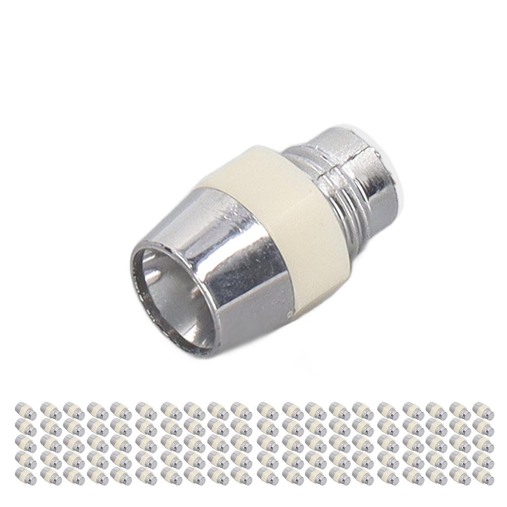 100 Наборов Держатель для светодиода 5 мм Пластиковый Светодиодный Панельный Монтажный Зажим Набор Аксессуаров Комплект Серебристый