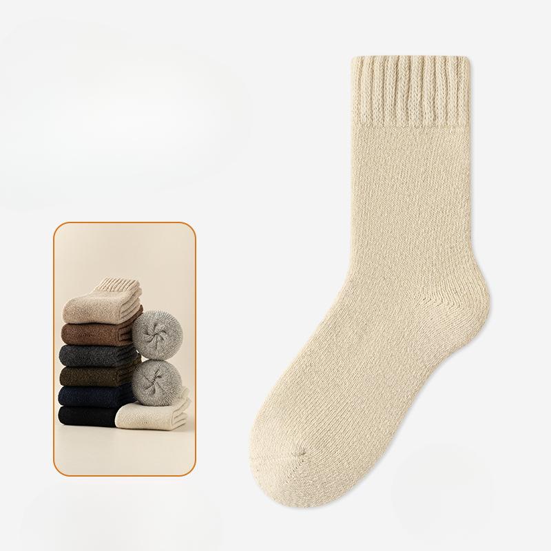 Мужские носки, Супертолстые шерстяные носки, Зимние флисовые утолщенные носки, Супермягкие теплые носки из кроличьего пуха, Снежные носки