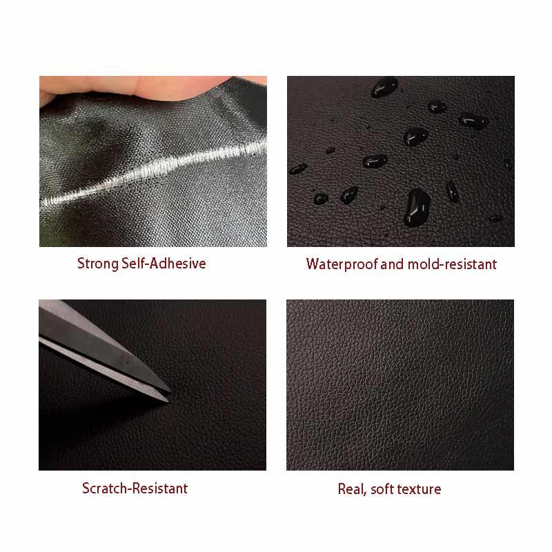 Self-adhesive PU Leather Sofa Furniture DIY Repair Patch Car Interior Motorcycle Sticker Leather Patch Fabric
