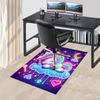 1pc Rainbow Unicorn Chair Mat - Anime Cartoon Design, Non-Slip Office Rug for Home Decor, Suitable for All Seasons.H055