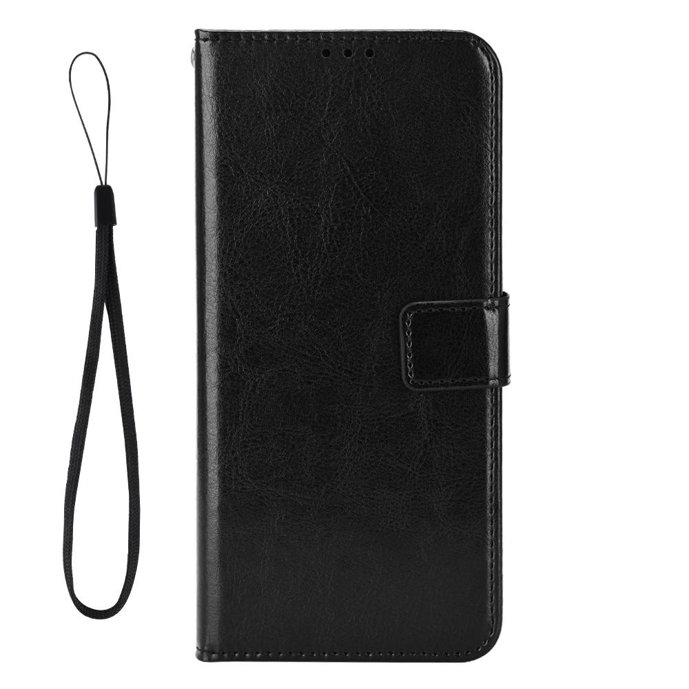 Phone Case for Nokia 105 4G (2023) Crazy Horse Texture PU Leather Anti-drop Wallet Stand Cover