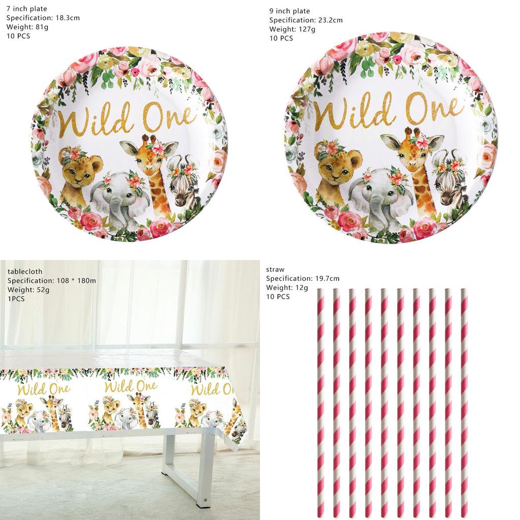 Один красочный мир животных принадлежности для дня рождения декор для радостных празднований**
