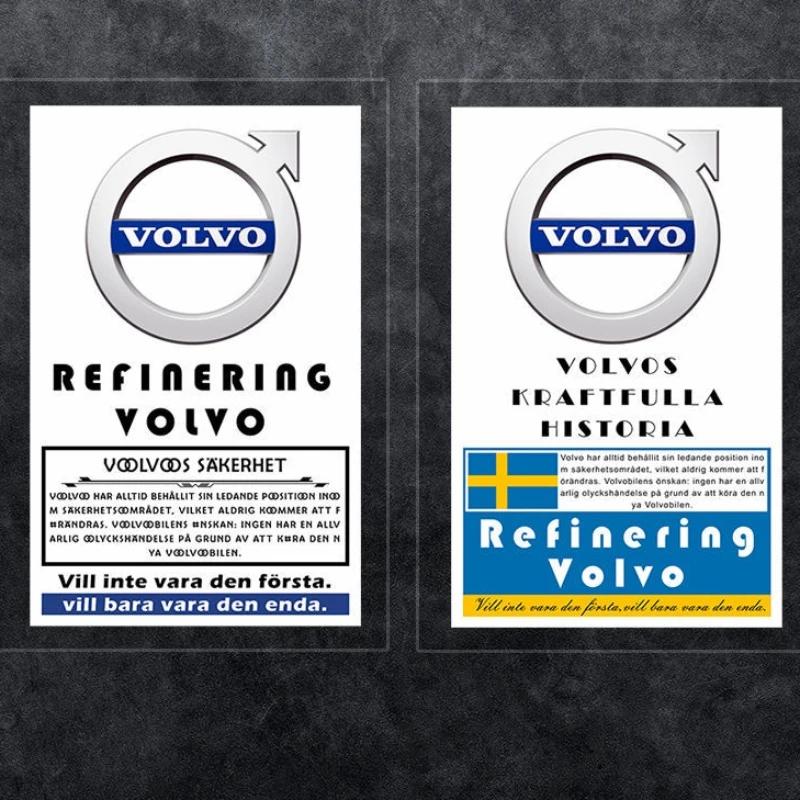 blz4 1Pc VOLVO Car Front Windshield Decorative Sticker S60 S90 XC40 XC60 XC90 V40 V60 V90 Car Window JDM Style Sticker