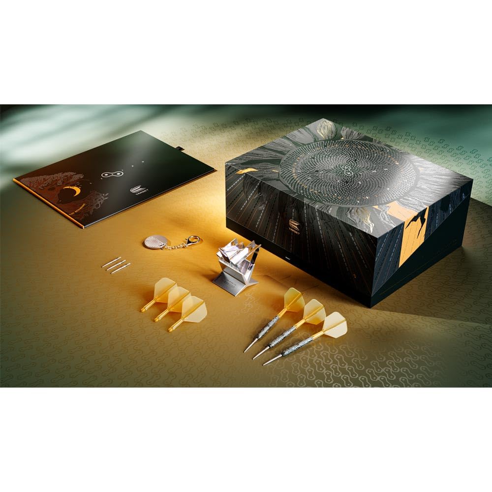 Target ELYSIAN 10 СТАЛЬНЫЕ ДАРТСЫ SWISS POINT 24г Баррель Дартс Набор <190301>