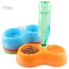 APH Dog Drinking Fountain Pet Double Bowl Dual-purpose Pluggable Water Bottle