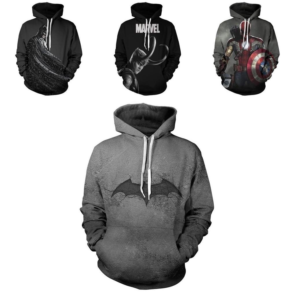 Premium Quality Superhero Batman 3d Print Hoodie Sweatshirt For Women And Men M-4xl