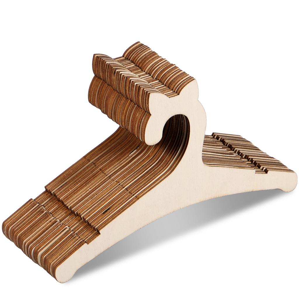 20 шт. деревянных детских вешалок 9 дюймов гладкие детские деревянные вешалки милый медведь детские вешалки для шкафа многоразовые для новорожденных