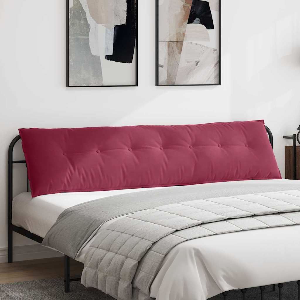 Back Cushion Wine Red 200 x 50 cm Corduroy