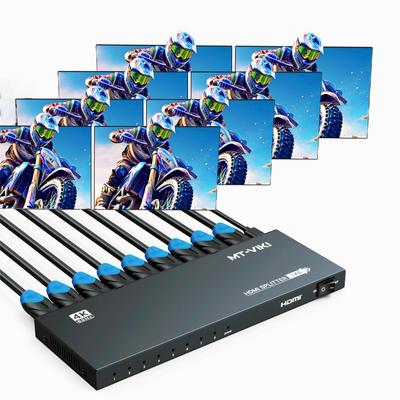 HDMI-разветвитель HDMI-разветвитель 1 вход 8 RGB Full UHD разветвитель для PS4 Fire Stick HDTV MT-VIKI 4K@60Hz, выходы, 444, HDMI2.0b, HDCP2.2,