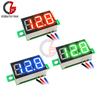 Цифровой вольтметр постоянного тока 0-30 В, 3 провода, 0,36'' LED, модуль измерителя напряжения, тестер, монитор, 3-значный дисплей, панельный вольтметр 5 В, 12 В, 24 В