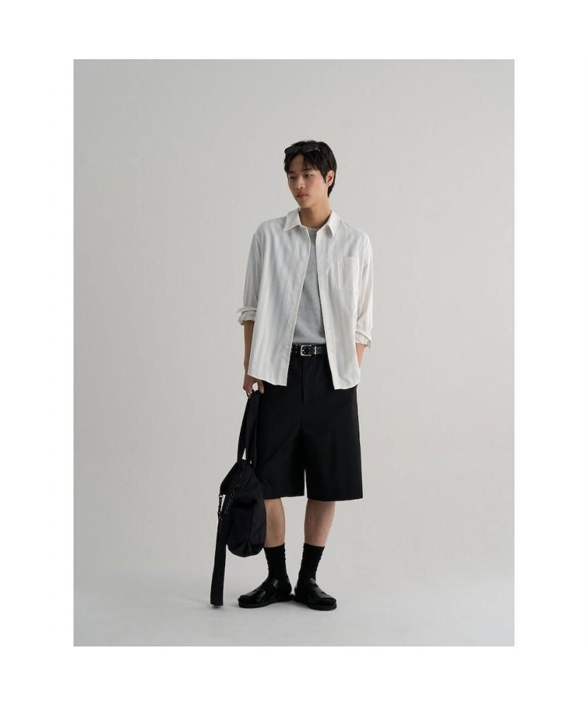 8SECONDS Wide Striped Shorts Black