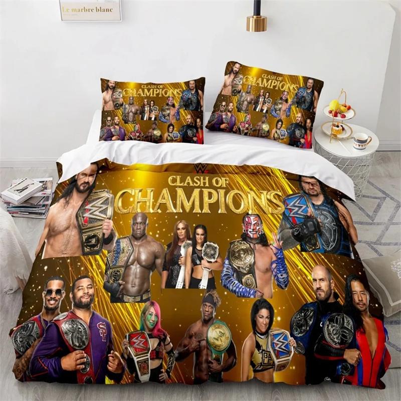 Настраиваемая 3D-печать WWE EAW Пододеяльник Игровой набор WWE EAW для постельного белья Одеяло Комплект для кровати Покрывало Наволочка