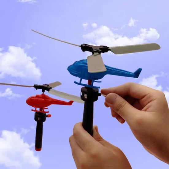 8 шт., игрушка-пусковая установка для вертолета, крытый и открытый сад, двор, лужайка, красочный мини-вертолет, самолет, летающая игрушка, подарок для малышей, мальчиков и девочек