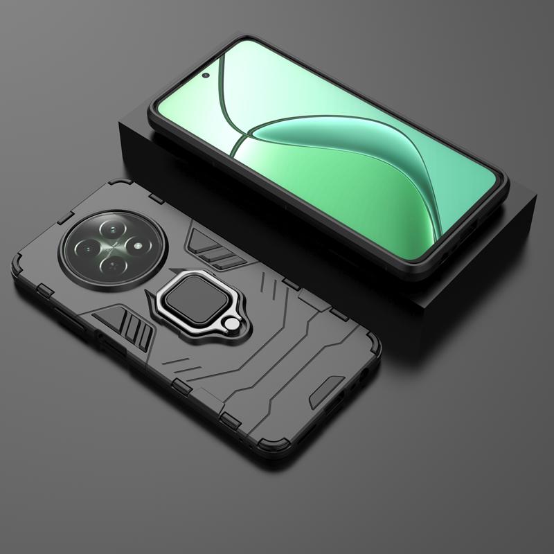 Ударопрочный чехол Armor для OPPO Realme 14 13 12 11 10 Pro Plus Pro+ 5G 11X 12X 14X Магнитный автомобильный держатель с кольцом-чехлом