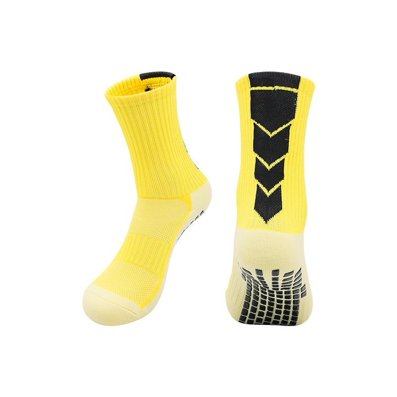 Summer Medium Tube Football Socks Men'S Non-Slip Socks Shock-Absorbing Socks Adult Towel Bottom Children'S High-Top Sports Socks