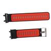 Soft Silicone Watch Strap Adjustable Replacement Band Accessory Fit for Amazfit T Rex 2 Smart Watch Black and Red