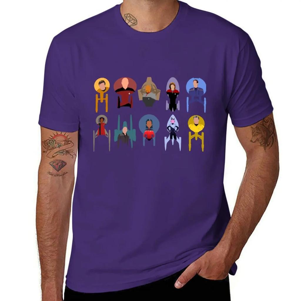 Trek Ships Captains Tshirt Hippie Clothes Summer Top Oversized Anime Figures Unisexs Tall T Shirts