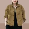 Cardigan Coat All-match Mother Wear Casual Autumn Jacket Explosive Spring and Autumn New Casual Solid Color Loose Thin All Wear Thin Fashion Shirt
