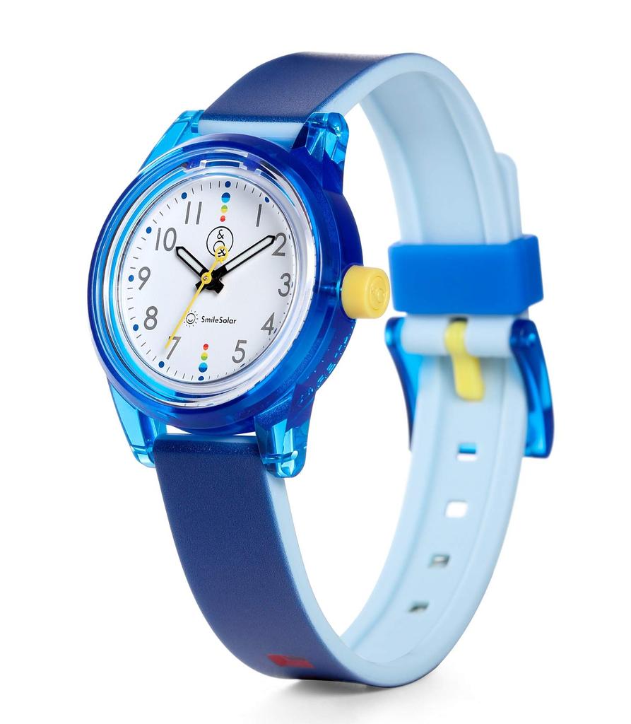 SmileSolar Solar Matching Urethane Q&Q Women's Watch, Analog, Style, Waterproof, Strap, Blue, RP29-010
