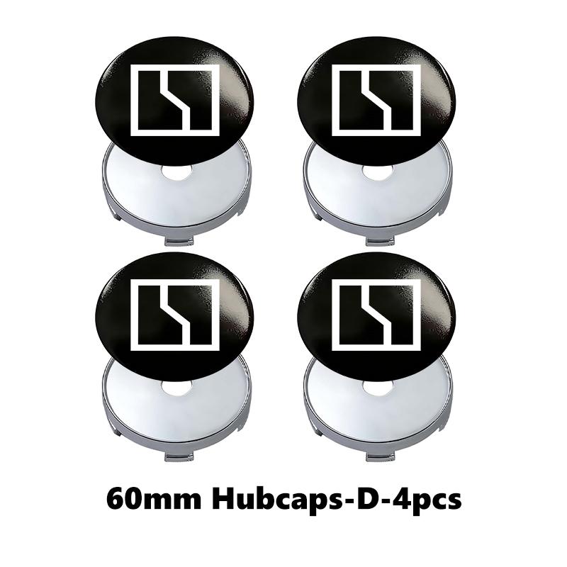 AAZN1 4Pcs 56mm Car Wheel Hub Center Cap Aluminum Metal Logo Sticker For Zeekr X 001 009 007 7X 2022 2023 2024 EV 2021-2023 Krypton