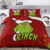 Green Monster G-Grinch Bedding Sets Exquisite Bed Supplies Set G-Grinch Duvet Cover Bed Comforter Set Bedding Set Birthday Gift