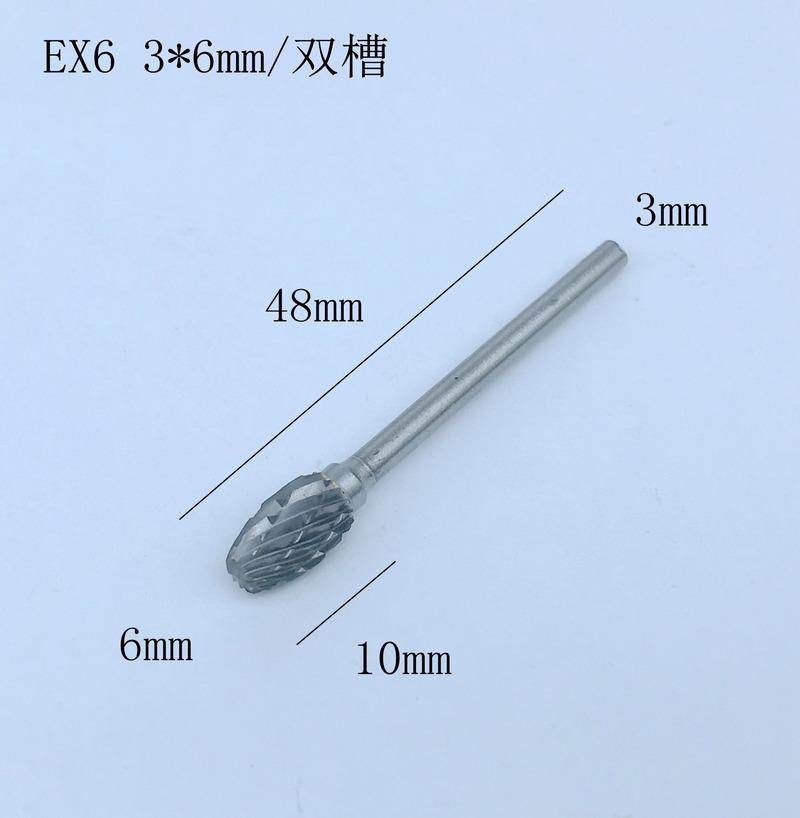10 шт./набор стальных вращающихся фрез 3*6 мм хвостовик дерева DIY электрическая шлифовальная головка сверло