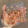 Acrylic Magnetic Seashell Display Box 36/64 Grids Square Small Crafts Natural Stone Nail Art Bead Charm Jewelry Show Organizer Container Case