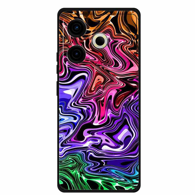 Чехол для телефона Tecno Pova6 Neo, задняя крышка из ТПУ для Pova 6 Neo, цвет мрамора, мягкий чехол, защитный Funda, роскошный силиконовый корпус