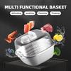 Removable Food Preservation Defroster Ultraviolet Drain Basket Household Meat Defroster  Fruits