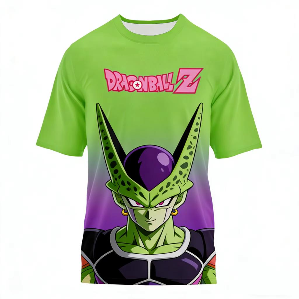 Летняя футболка Dragon Ball Детские Топы Футболка Аниме Фигурки Сон Гоку Супер Сайян Футболка Мальчики Футболки Детская Одежда Короткий Рукав