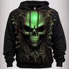 Evil Skull 3D Digital Printed Men's Personalized Trendy Hoodie Sweatshirt