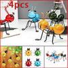 4PCS Metal Ladybugs/Ant/Bee Wall Decor Sculpture Art Hanging for Home Garden Indoor Lawn Yard Cute Cartoon Hanging Pendan Indoor Outdoor